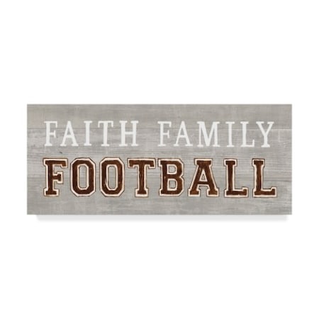 Marco Fabiano 'Game Day Iii Faith Family Football' Canvas Art,14x32